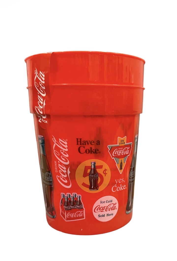 Coca Cola 2 pack plastic cups