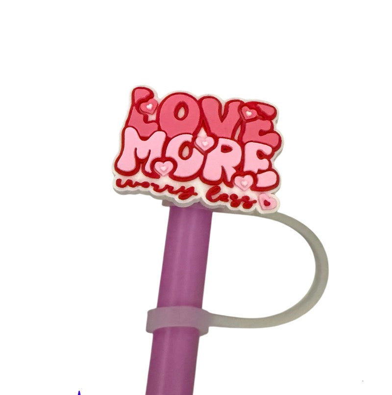 Love more Straw Topper