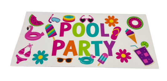 Summer pool party Cup Transfer