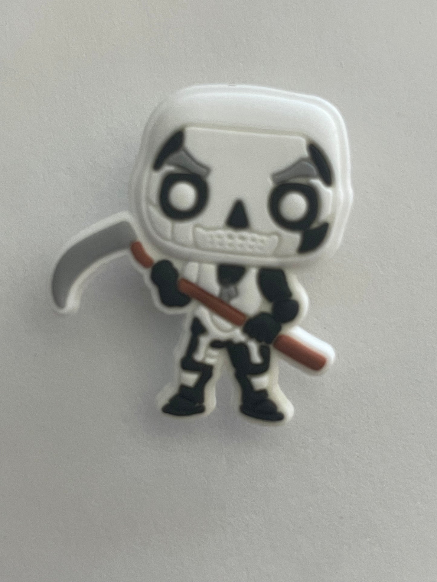 Fortnite white black Shoe Charm