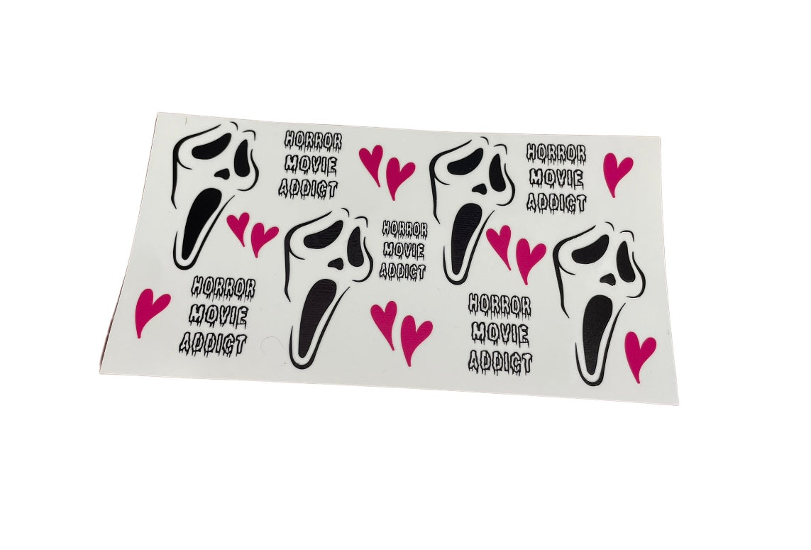 Scream / Ghostface Horror movie Addict Cup Transfer
