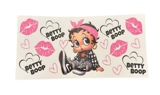 Betty boop pink Cup Transfer
