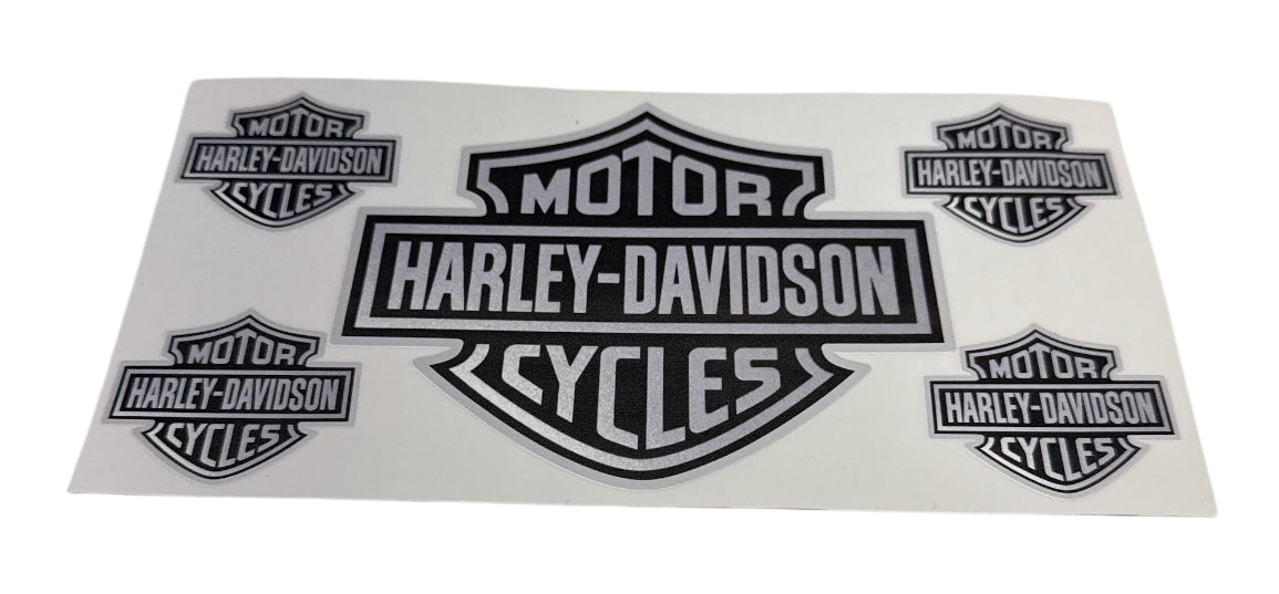 Harley davidson silver black Cup Transfer