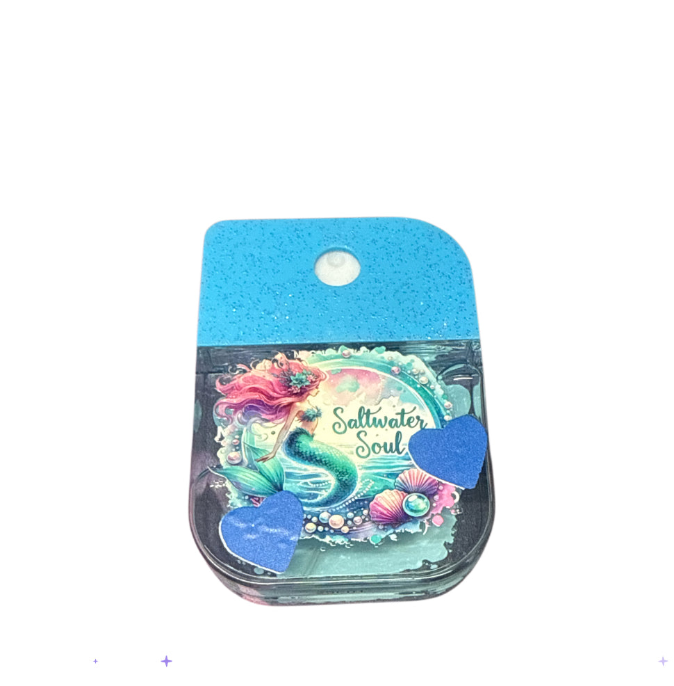 Salt water Blue glitter ocean breeze hand sanitizer
