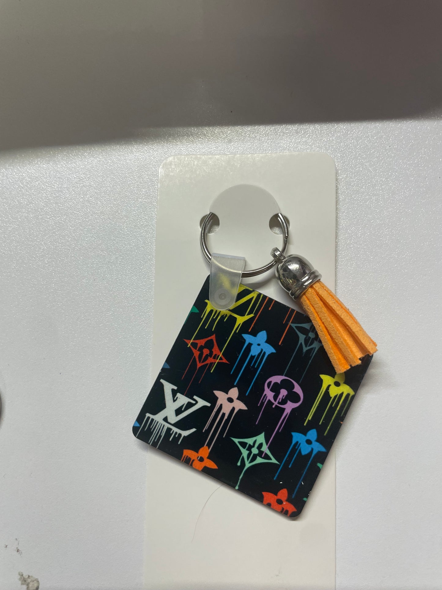 Lv drip square Keychain