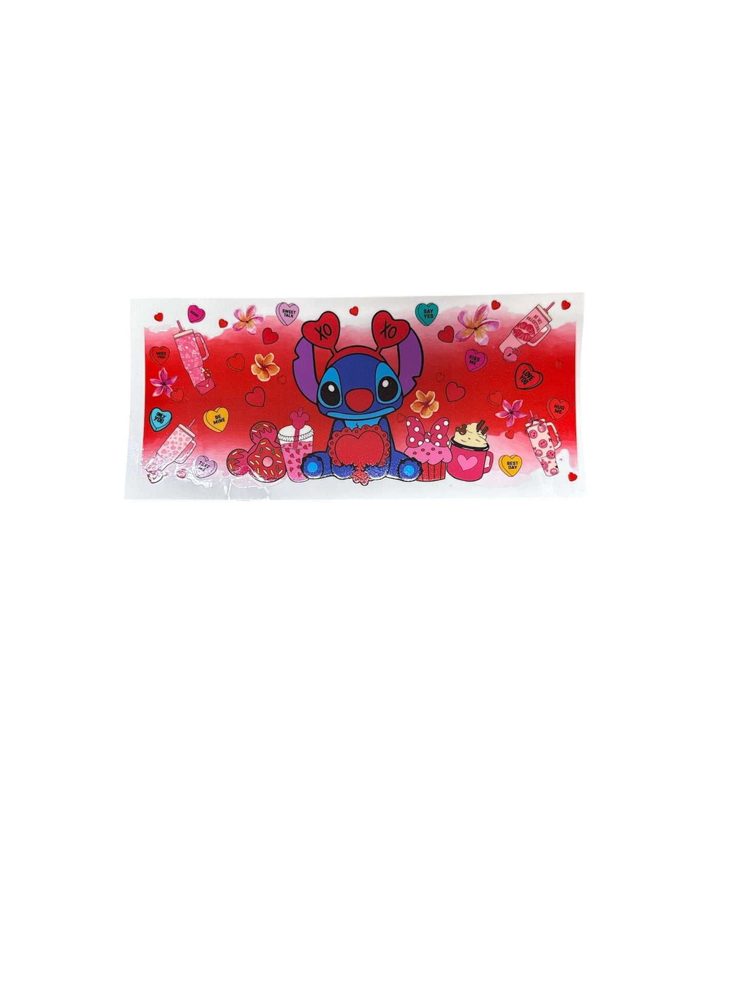 Stitch Xoxo Heart Ears Cup Transfer
