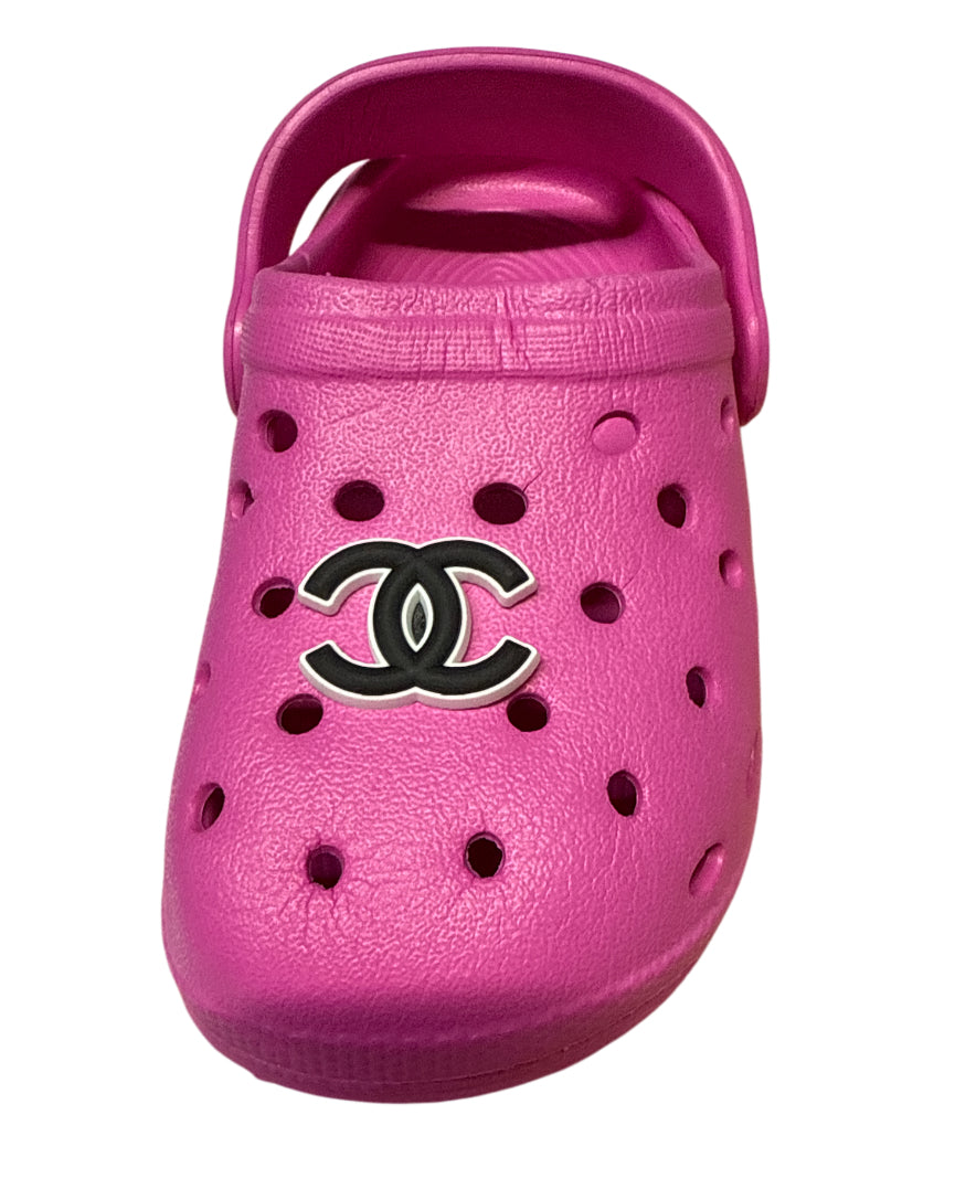 Black cc Shoe Charm