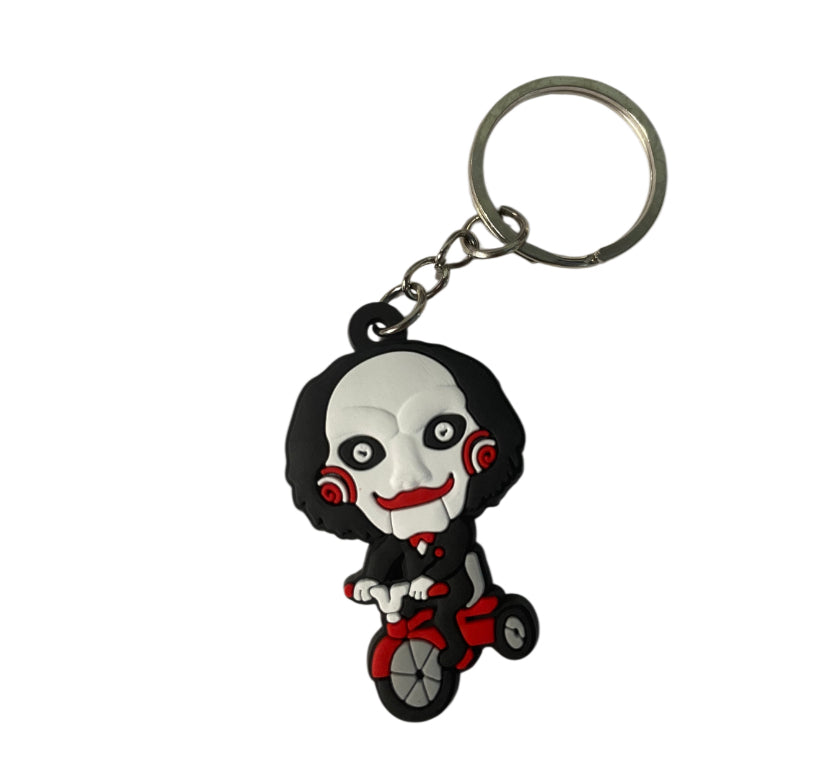 Saw horror bike keychain