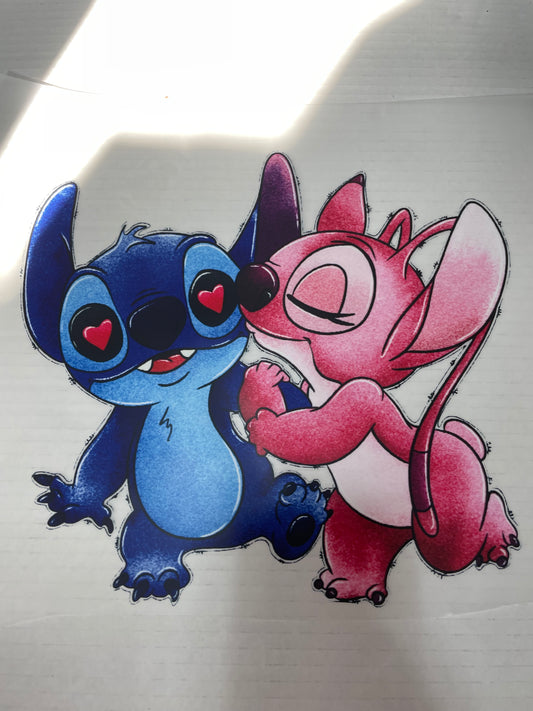 Stitch Heart Eyes DTF Heat Transfer