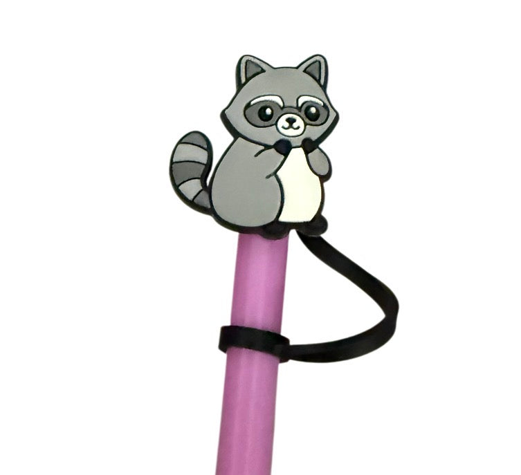 Raccoon Straw Topper