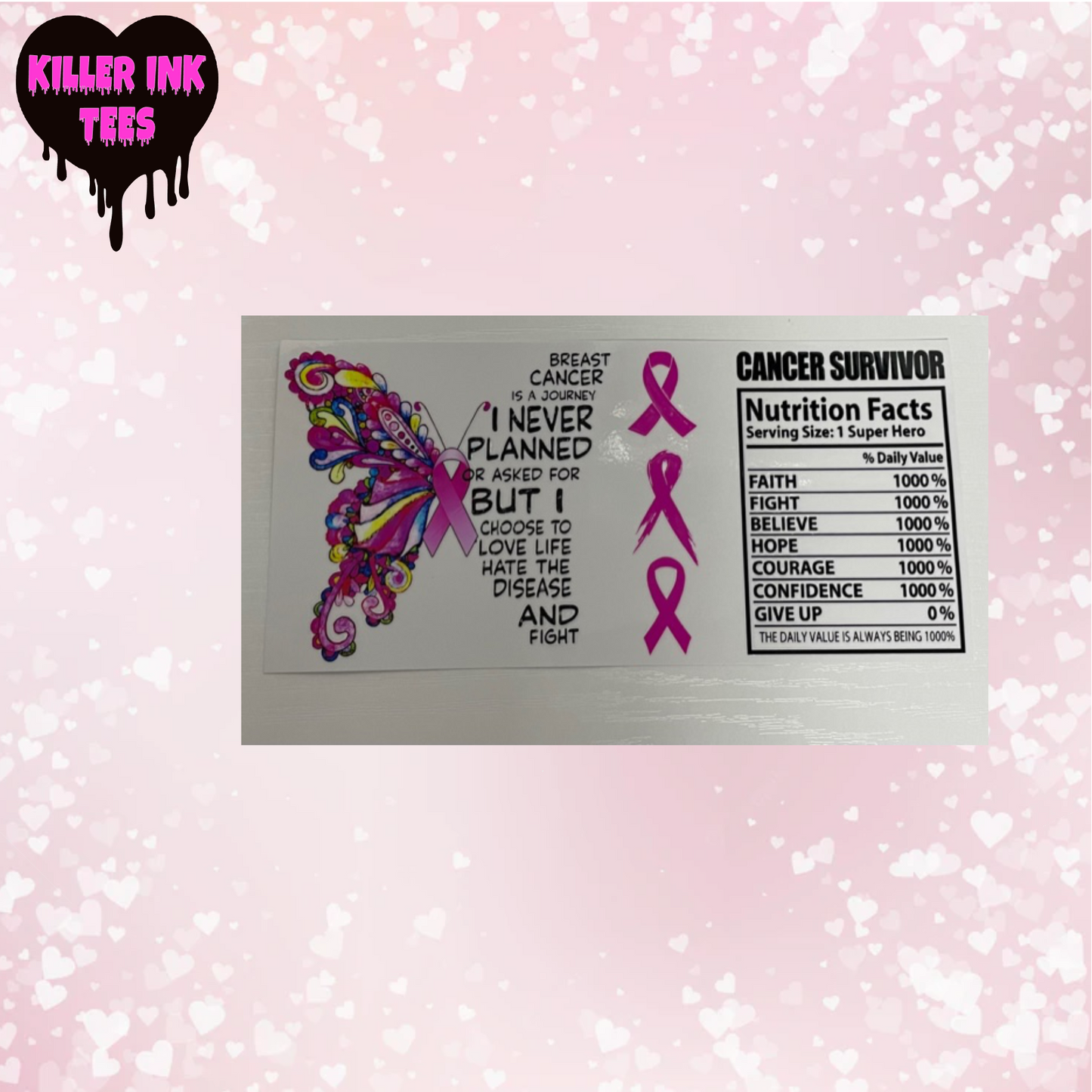 Butterfly Cancer Survivor Cup Transfer