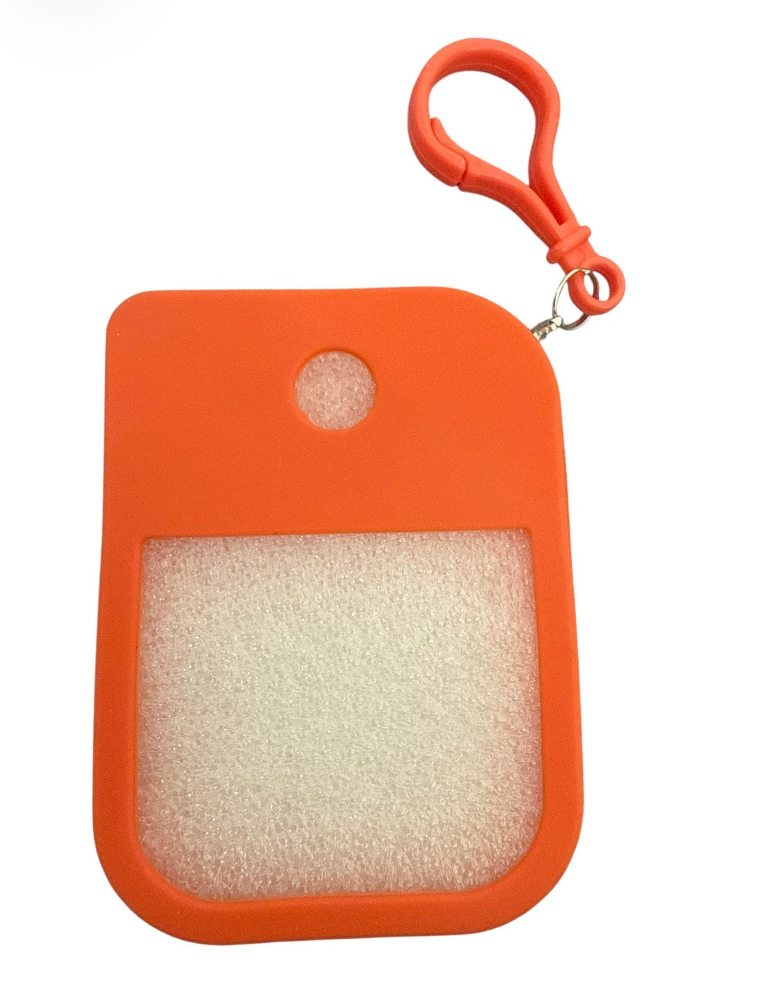 Orange hand sanitizer case