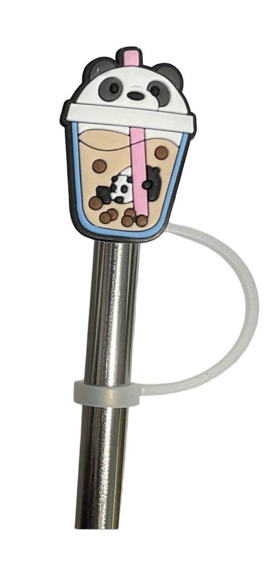 Panda Boba Straw Topper