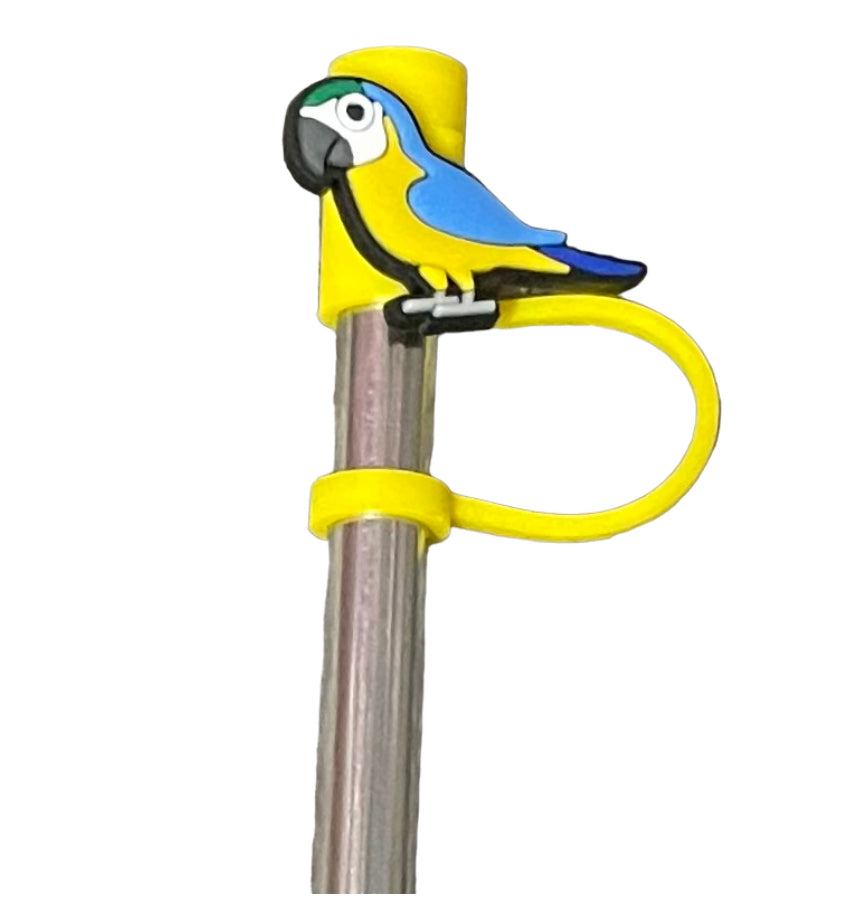 Yellow bird Straw Topper