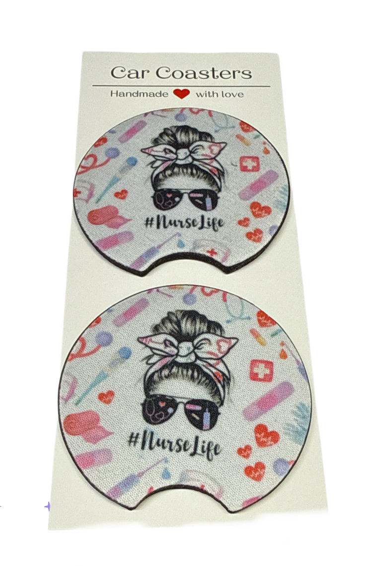 Nurse life sunglasses Coasters