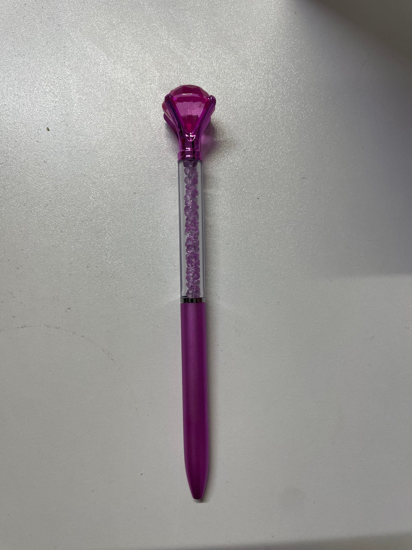 Diamond Top & Inside Retractable Ballpoint Pen