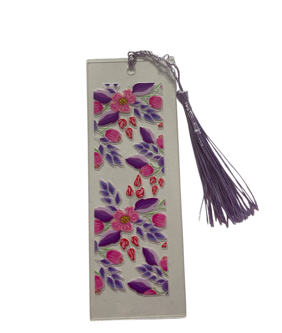 Purple pink flower Bookmark