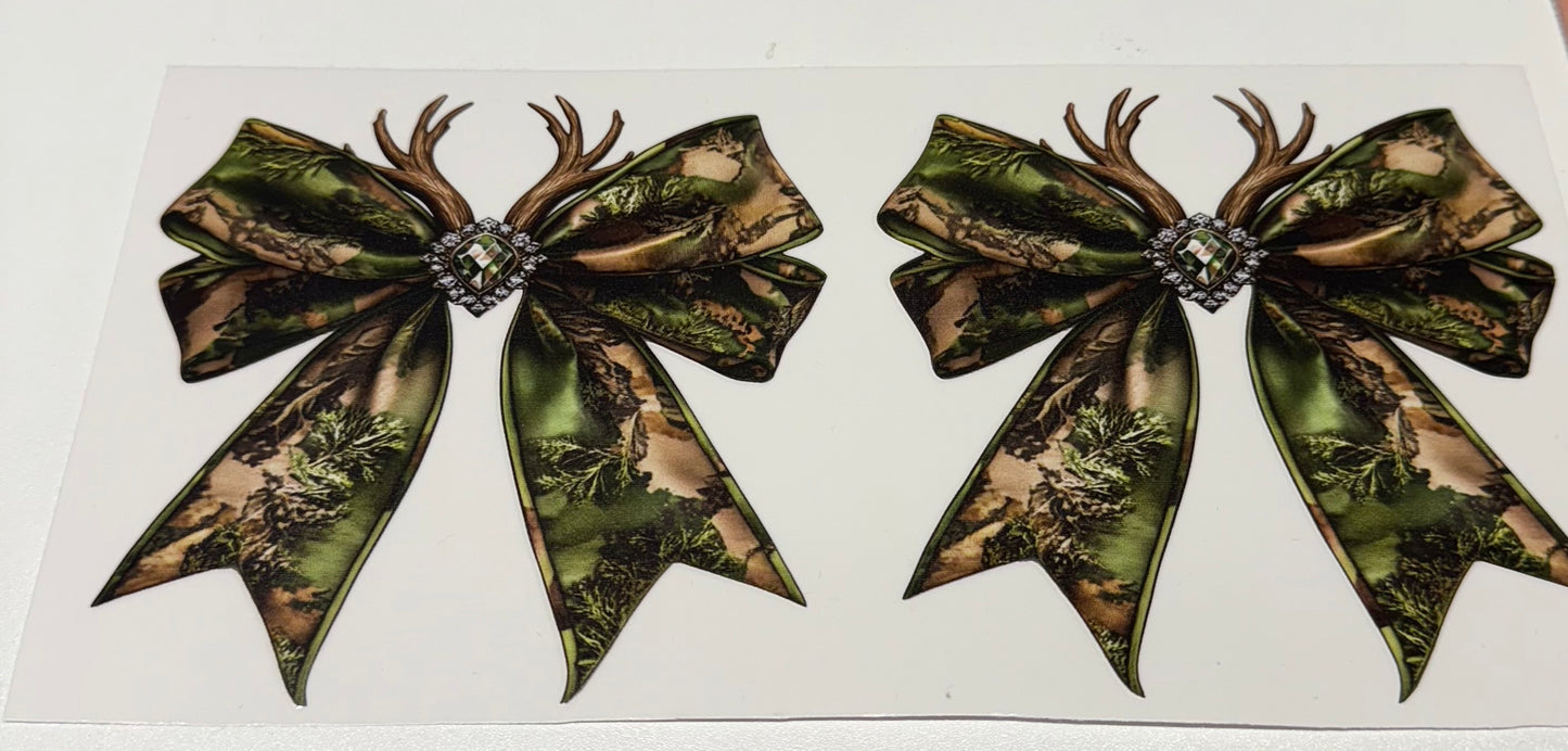 Double deer camo Cup Transfer