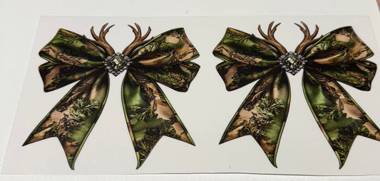 Double deer camo Cup Transfer