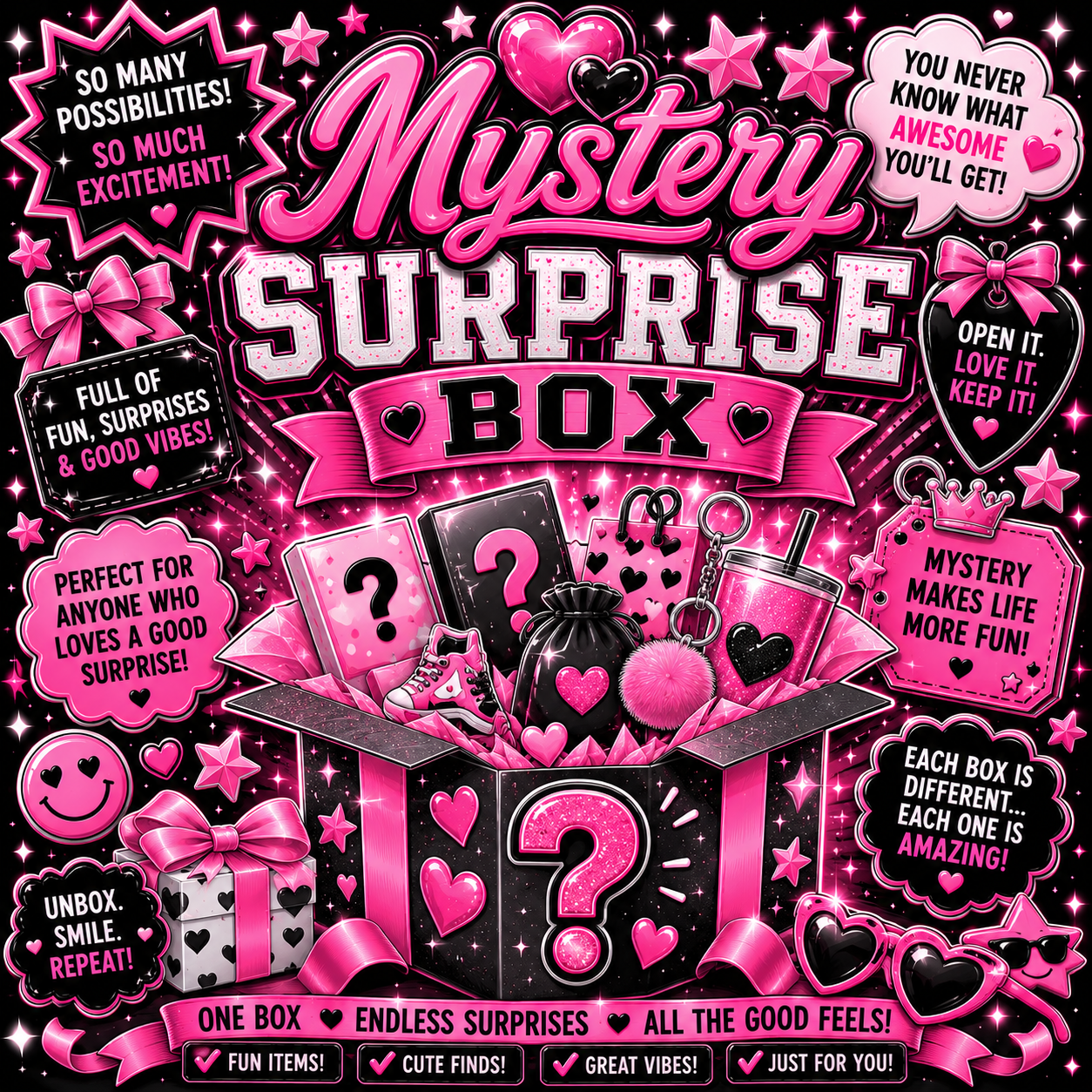 Mystery Surprise Box $10- $500