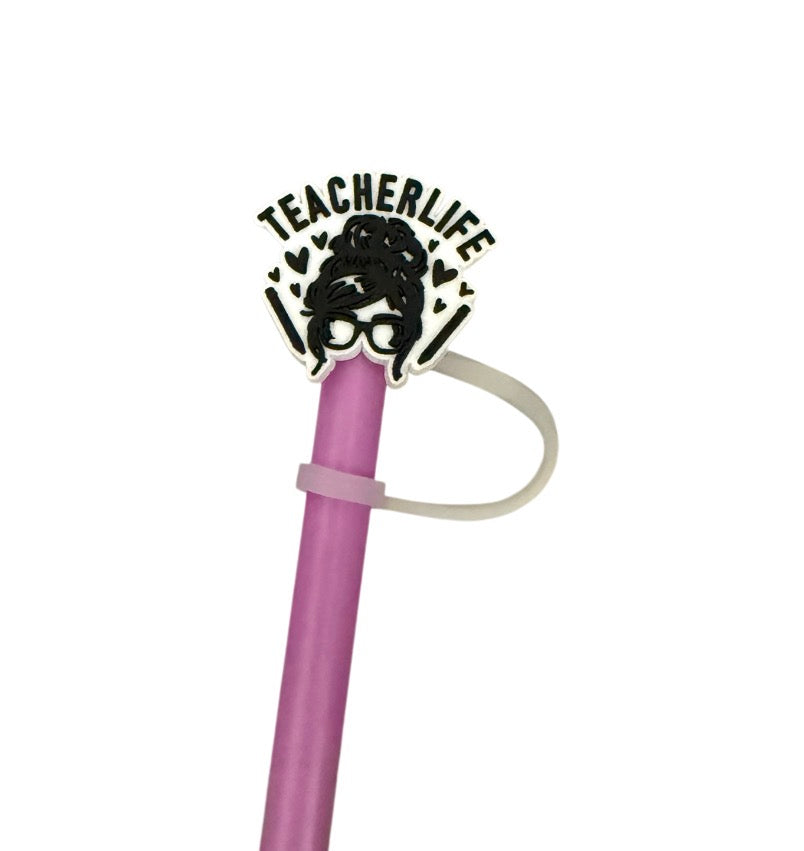 Teacher life Straw Topper