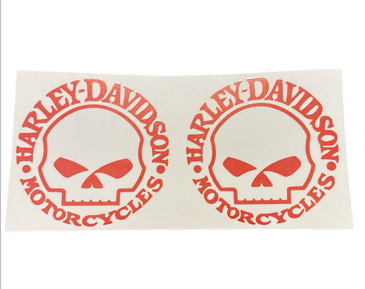 Orange Harley Davidson Cup Transfer