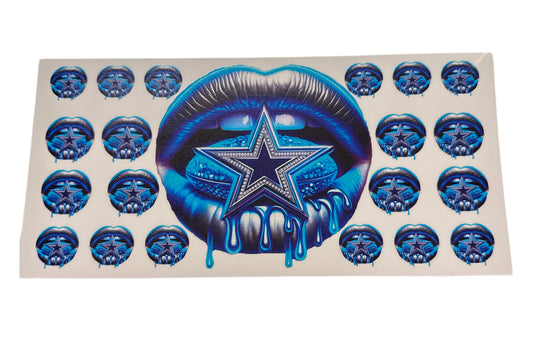 Lips lips Dallas cowboys Cup Transfer