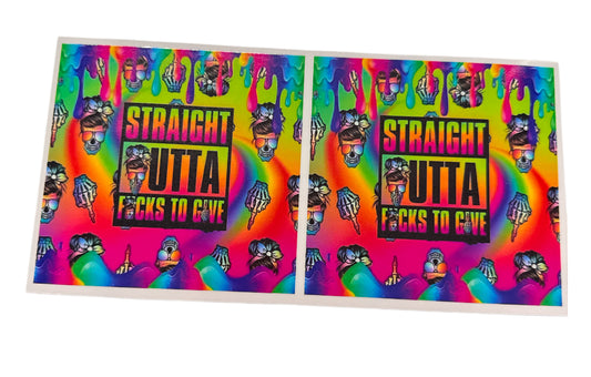 Straight outta colorful Cup Transfer