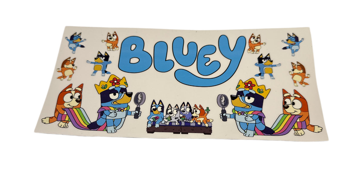 Bluey 4 side Cup Transfer