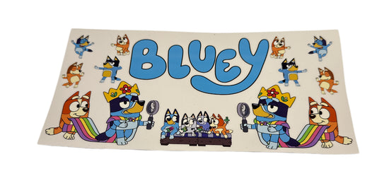 Bluey 4 side Cup Transfer