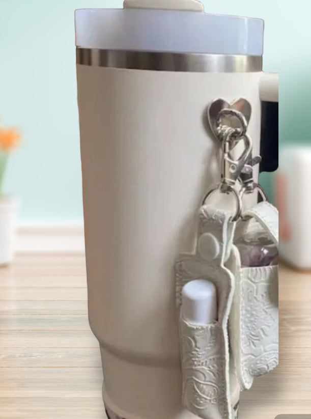 Tumbler/phone peel & stick holder