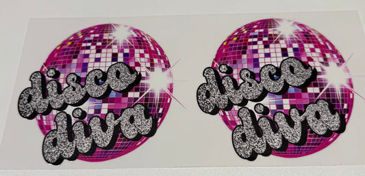 Disco diva double Cup Transfer