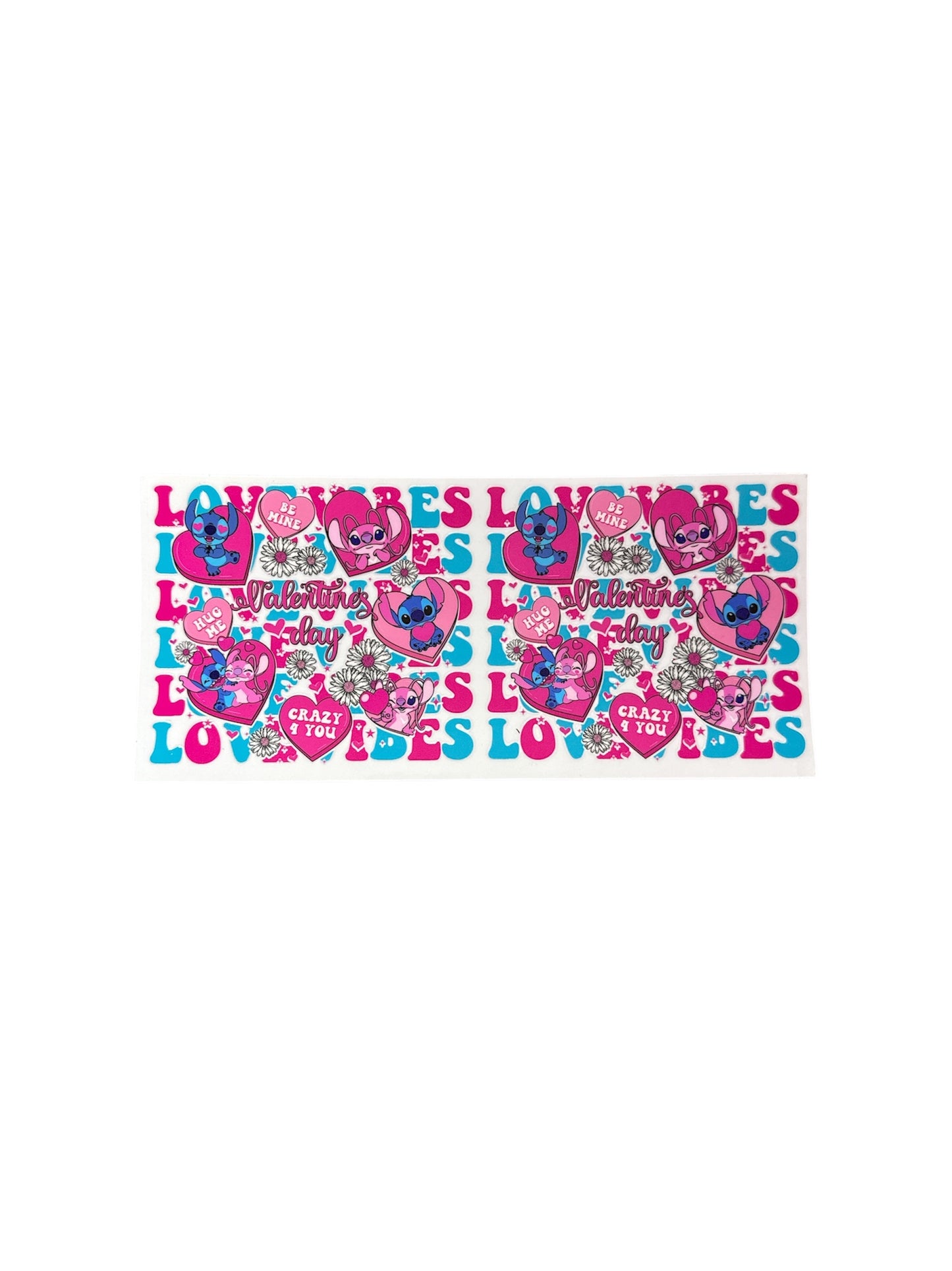 Love double stitch cup Transfer