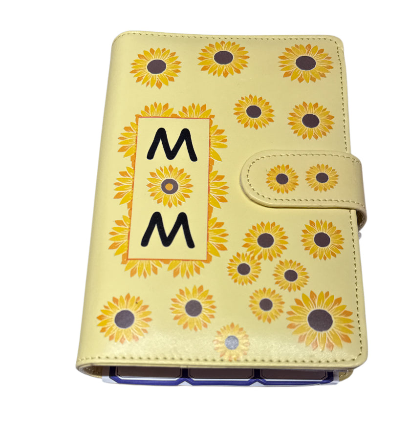 LV subflower yellow Budget Binder Book With Pen