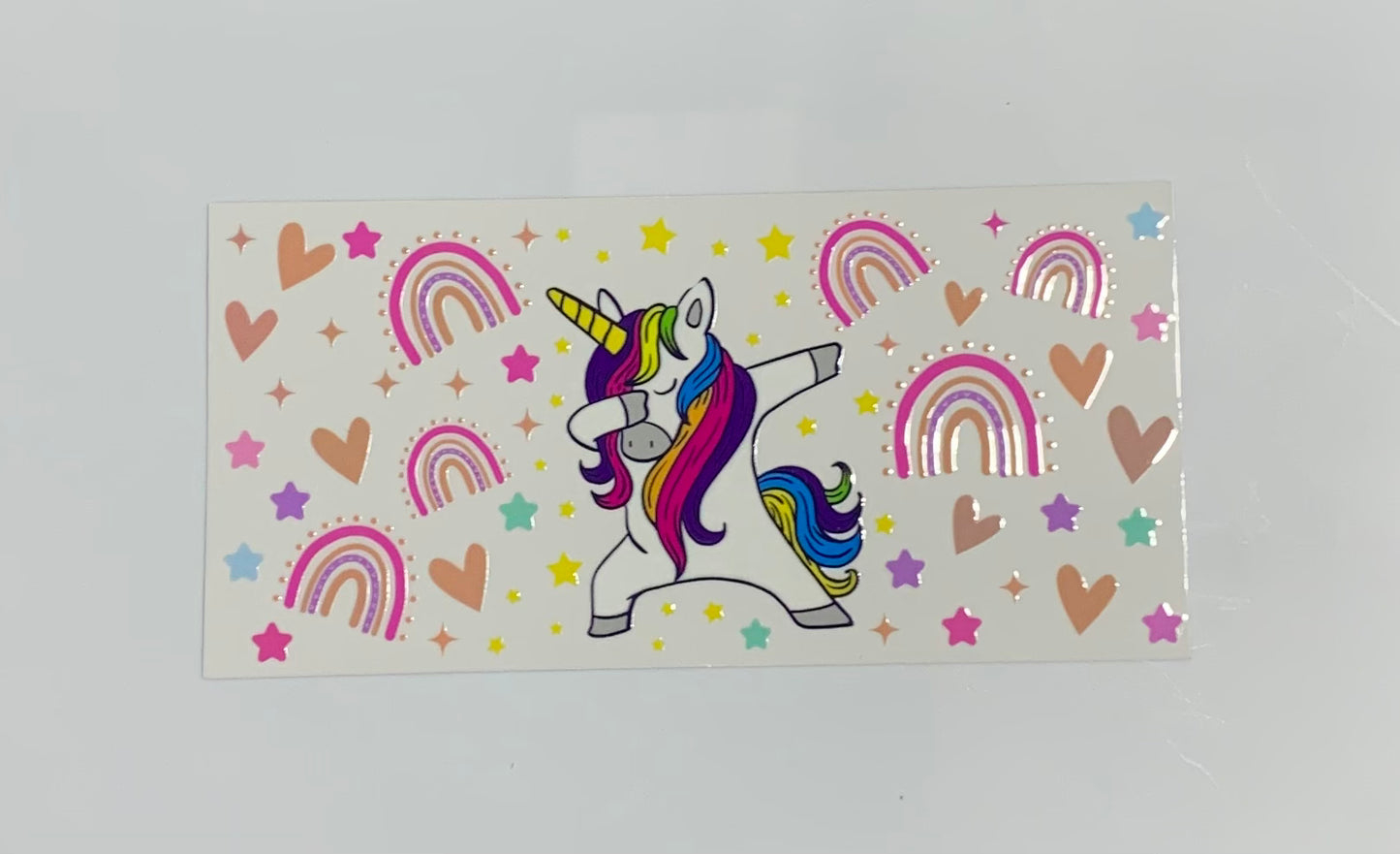 Unicorn Dab Cup Transfer