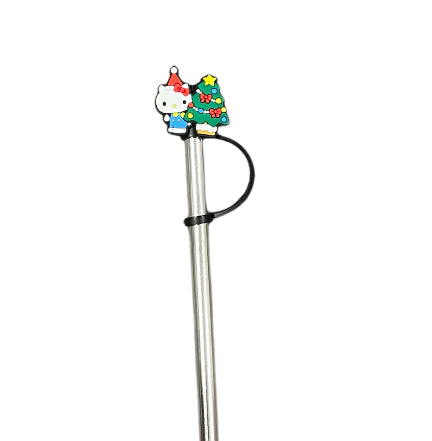 Hello kitty Xmas tree Straw Topper