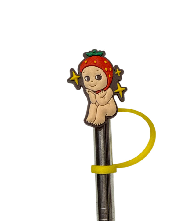 Sonny angel strawberry Straw Topper