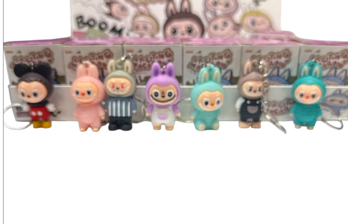 Monsters Labubu mystery box with keychain