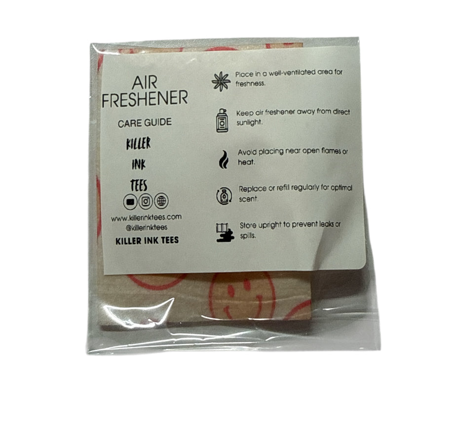 Smiley face Air Freshener with spray bottle scent