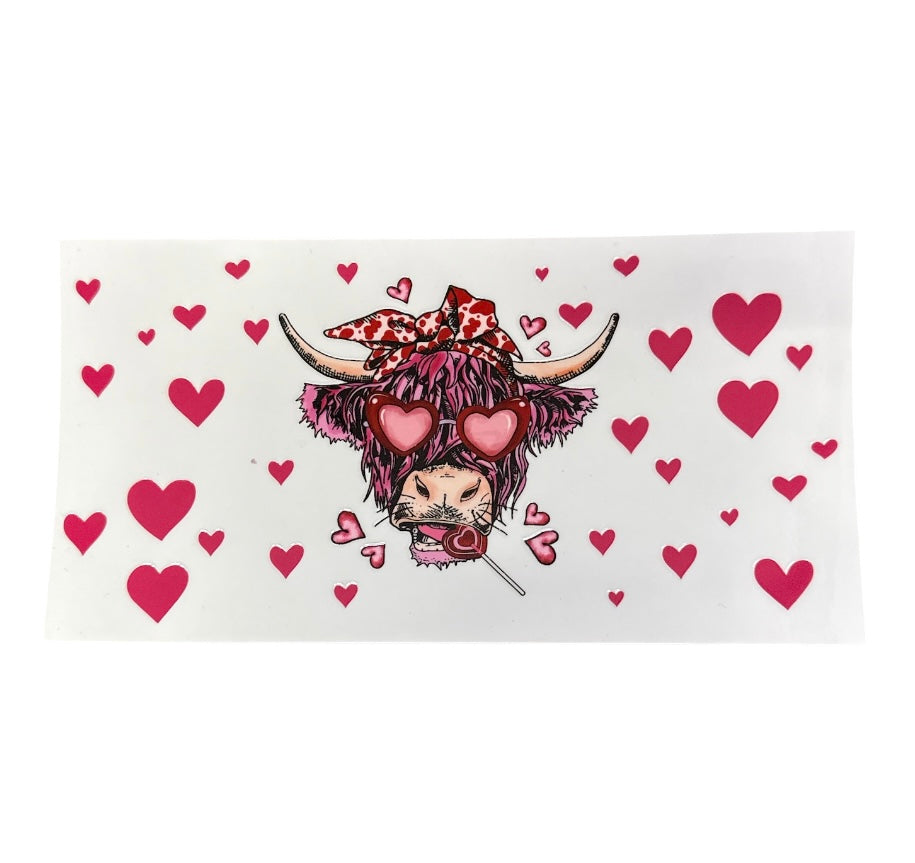 Cow heart eyes Cup Transfer