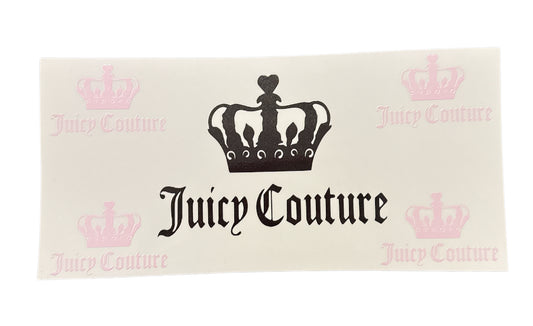 Juicy crown black & light pink Cup Transfer