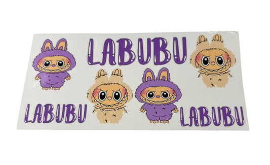 Labubu purple Cup Transfer