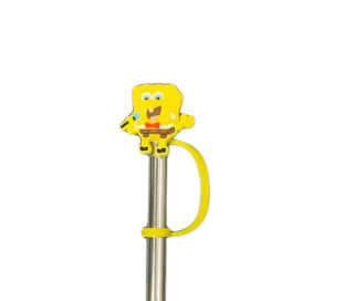Spongebob mic in hand Straw Topper