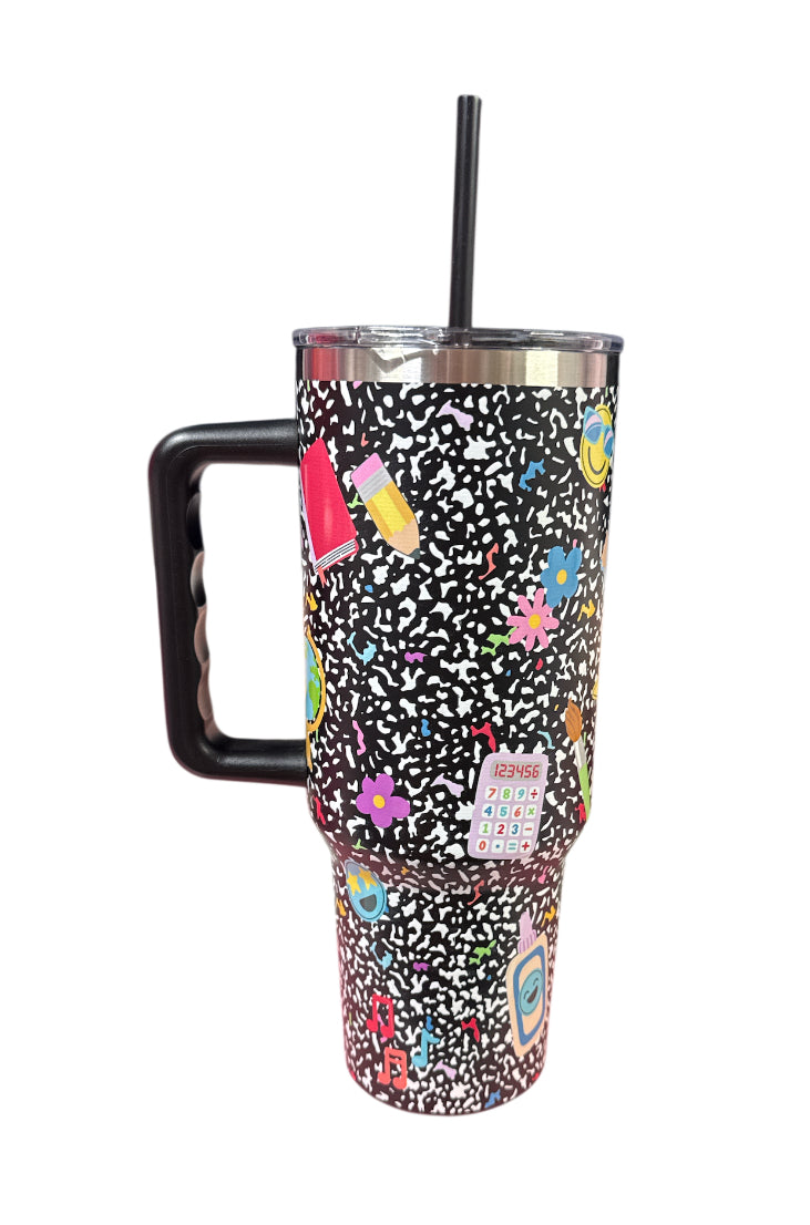 Teacher tumbler 40 0z stainless steel