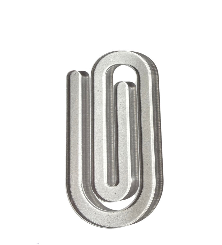 Clear large paper clips