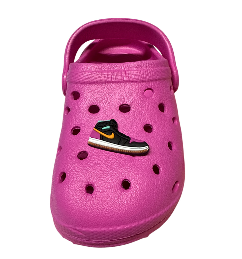 Sneaker pink black Shoe Charm