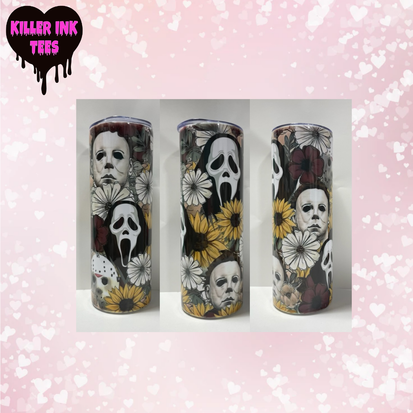 Horror Sunflower Halloween 20oz Tumbler