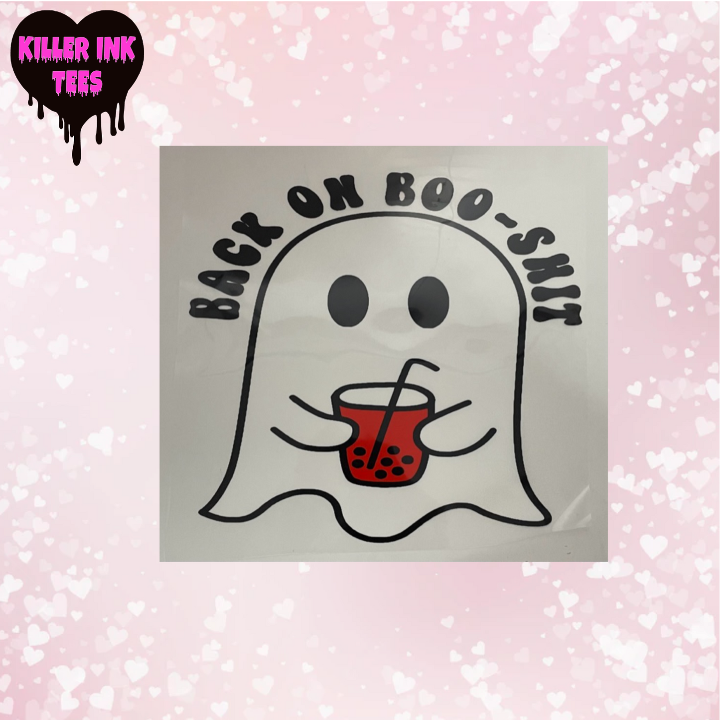 Back On My Boo-Sh*t Red DTF Heat Transfer