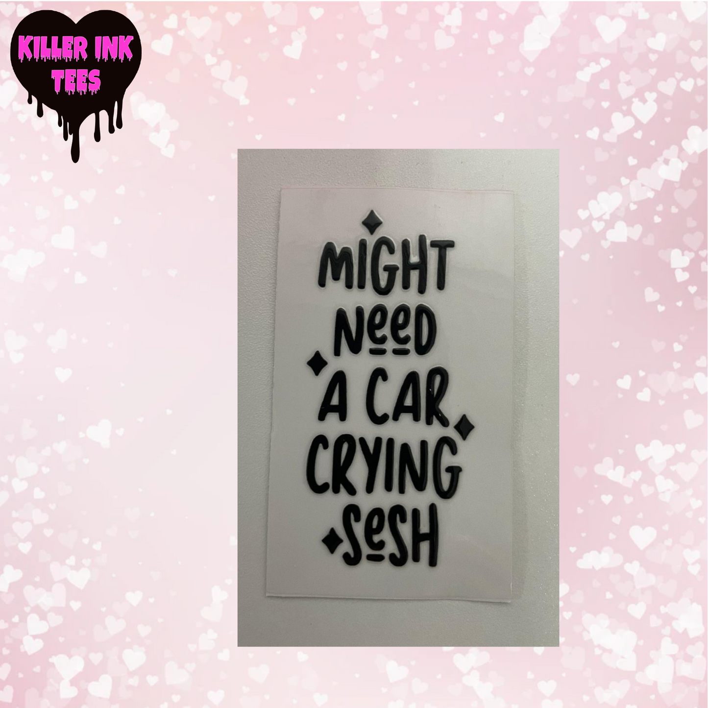 Car Crying Sesh Motel Keychain Wrap