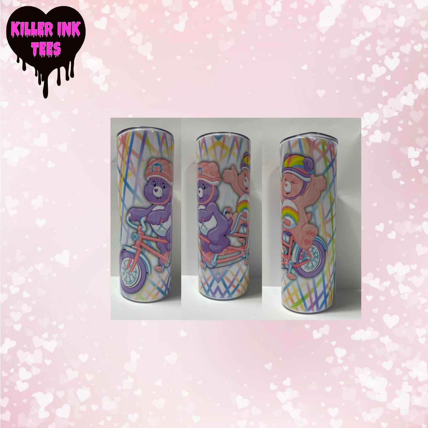 Care Bear Bicylces 20oz Tumbler